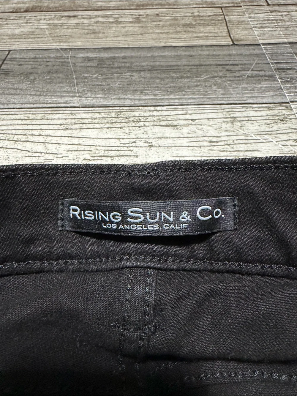Rising Sun & Co The Slim Straight Jeans Men’s 30x28.5 Black Denim Stretch